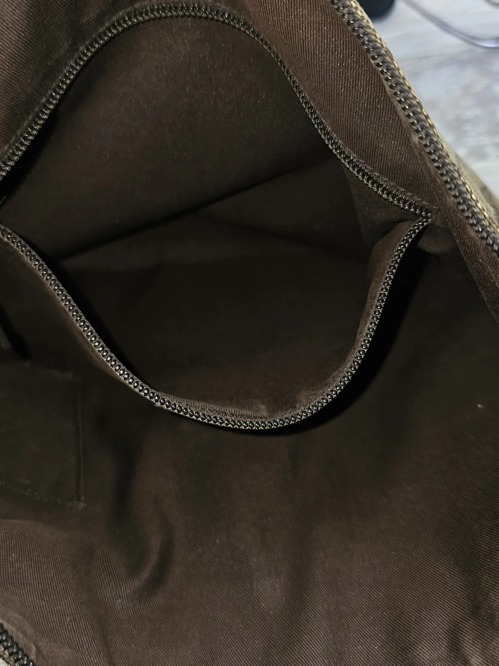 Gucci GG Supreme Brown Monogram Canvas Messenger Bag with Dark Brown Trim